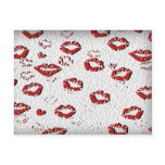 kiss me you fool lips postcards