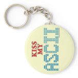 Kiss My ASCII keychains