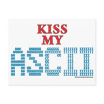 Kiss My ASCII postcards