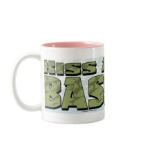 Kiss My Bass Big Mouth Fish Gear Coffee Mugs