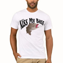 Kiss my bass tee shirts