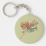 Kiss My Brass Keychain