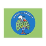 Kiss the Cook! circle Postcard