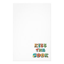 Kiss the Cook Customized Stationery