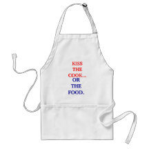 KISS THE COOK..., OR THE FOOD. APRONS