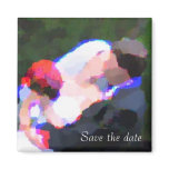Kiss WaterColor, Save the date magnets