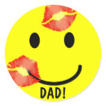 'KISSEY' DAD FATHER'S DAY SMILEY FACE STICKERS