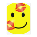 'kissey ' SMILEY FACE postcard