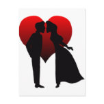 Kissing Couple postcards