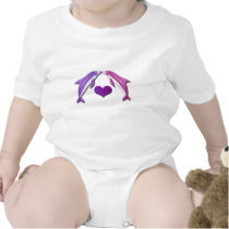 Kissing Dolphins Baby Shirt t-shirts