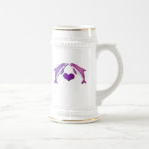 Kissing Dolphins Beer Stein mugs