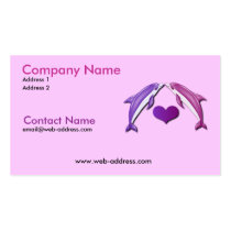 Kissing Dolphins Business Card business cards