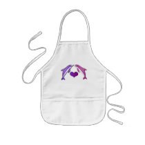 Kissing Dolphins Children's Apron aprons