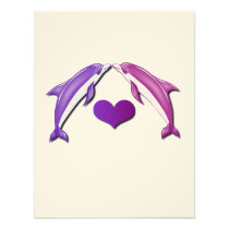 Kissing Dolphins Invitation invitations