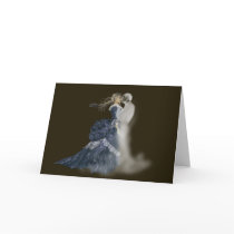 kissing ghost greeting card