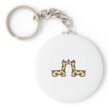 Kissing Giraffes Key Chain