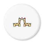 Kissing Giraffes Magnet