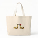 Kissing Giraffes Tote Bag