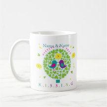 KISSING IN A TREE personalised mug