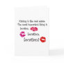 Kissing is like real estate quotation Love Quote Card
