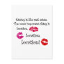 Kissing is like real estate quotation Love Quote Post Cards
