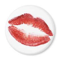 Kissing Lips Refrigerator Magnet