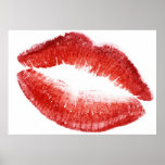 Kissing Lips Sexy Lipstick Smudge Print