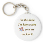 kissing nurse keychains