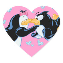 Kissing Penguins Stickers
