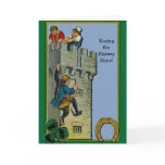 Kissing the Blarney Stone greeting card