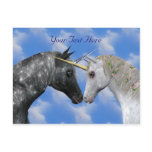 Kissing Unicorns Fantasy Postcard