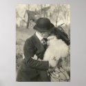 kissing with fur poster posters