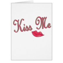 kissme greeting card
