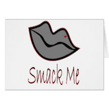 kisssmackme greeting card