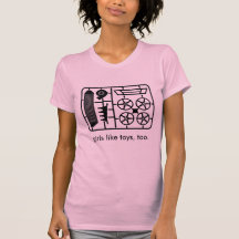 kit_viggen_black, girls like toys, too. tee shirt