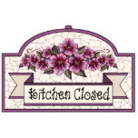 "Kitchen Closed" - Decorative Sign - 05 photo sculptures