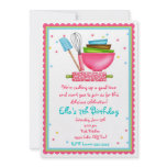 Kitchen Cooking Birthday Invitations