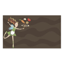 kitchen cooking fairy vegetables business card