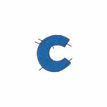 Kitchen Craft Letter C embroidered shirts