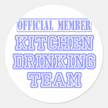 Kitchen Drinking Team Sticker