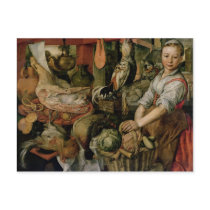 Kitchen Interior, 1566 Postcard