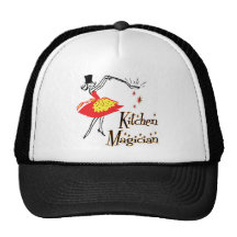 Kitchen Magician Retro Cooking Art Mesh Hat