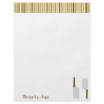 Kitchen Stripes Brown Recipe Paper flyers