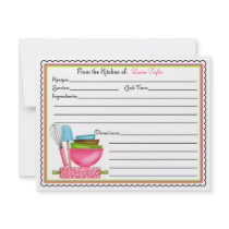 Kitchen Supplies Baking Cooking Recipe Cards