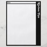 Kitchen Tips Page (Blank) Full Colour Flyer
