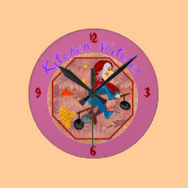 Kitchen Witches Clock wall clocks
