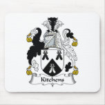 Kitchens Family Crest mousepads