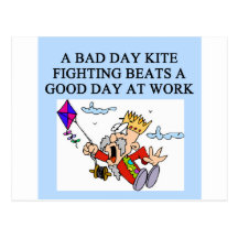 KITE fight fighter joke Postcard