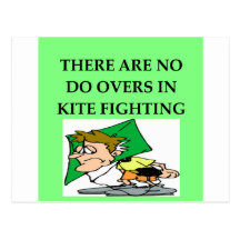 KITE fighting Post Cards