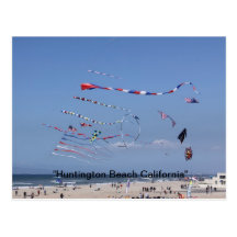 Kite Flying on the Beach Postcards